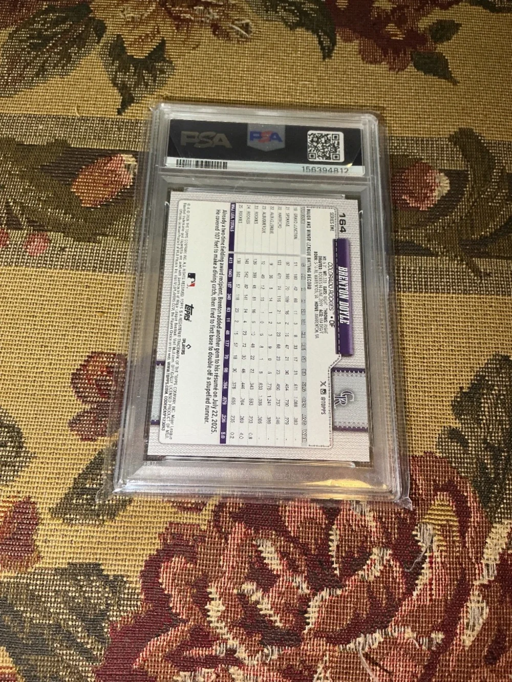 #164 Brenton Doyle 2026 Topps - Confetti graded Rookie card PSA 10